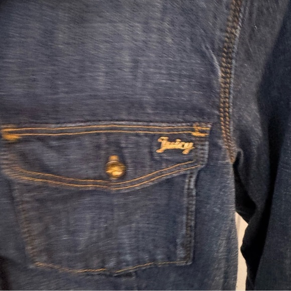 Juicy Couture Women’s Western Denim Button Up Shirt XS - Picture 2 of 10